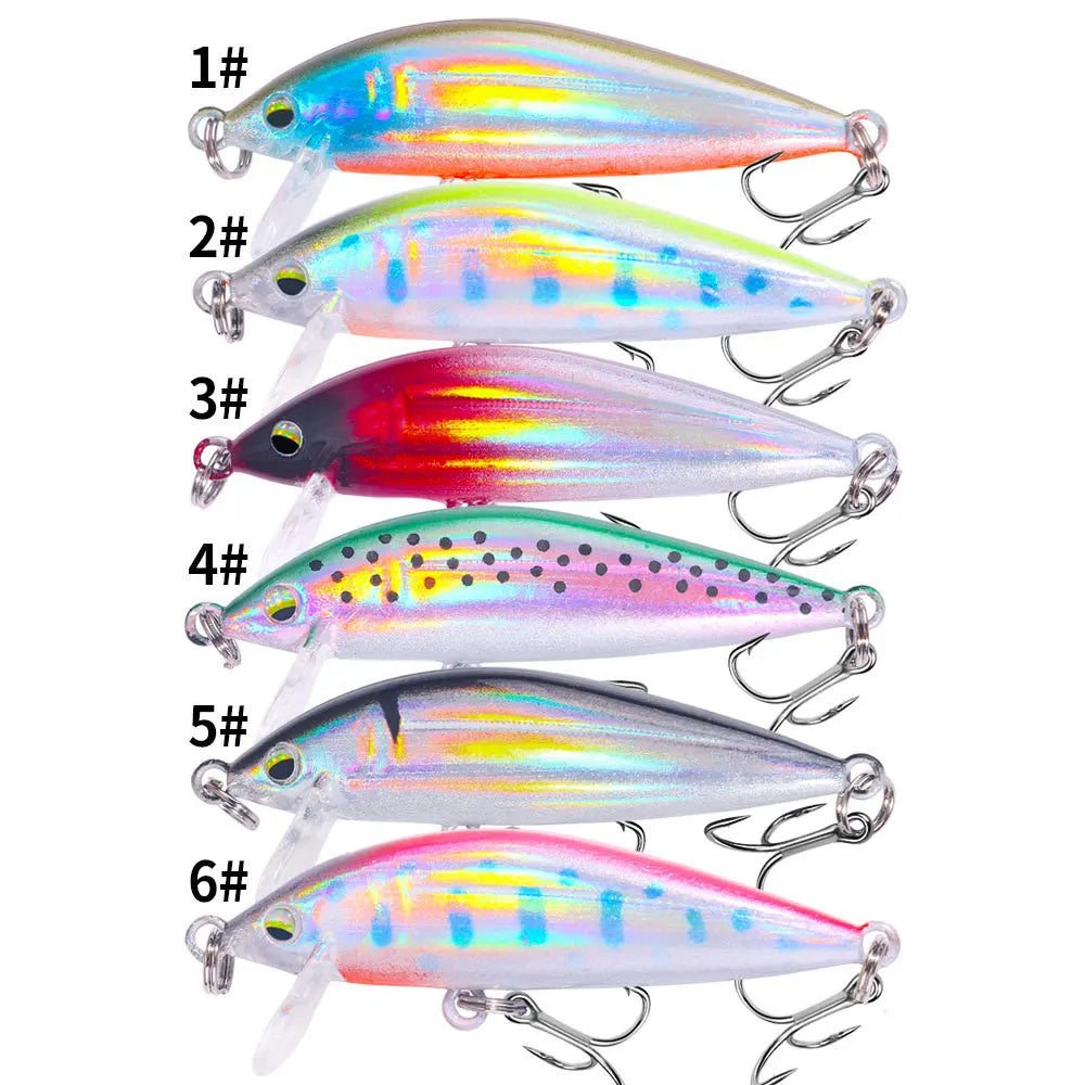 3GFloating Minnow Lua Lure5CMLength Freshwater Special Creek Fish Bass Crappie Mandarin Fish Horse Mouth Full Swimming Layer Bio