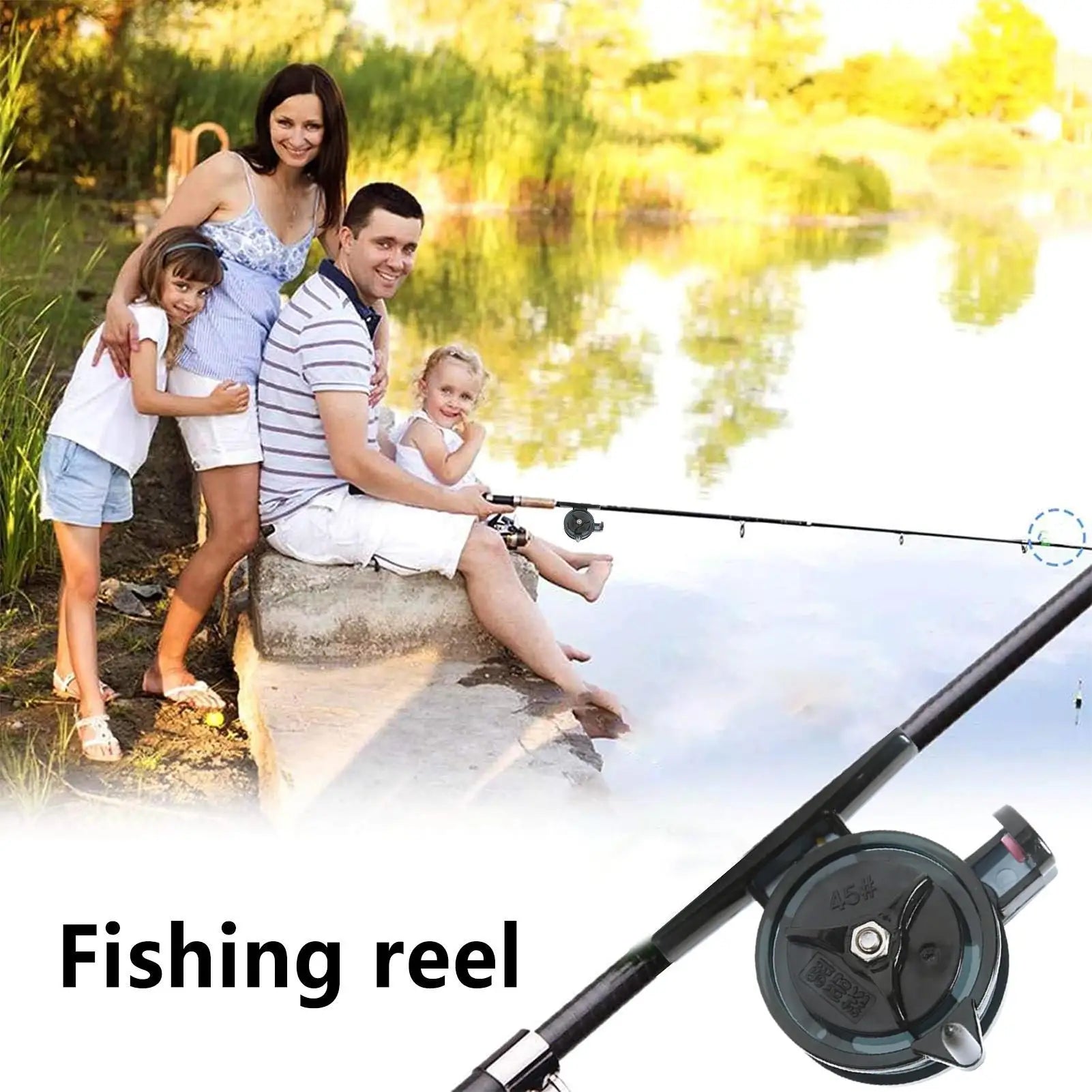 Fishing Reel Spinnings Ice Fishing Wheel 45/55 Casting Reel Spinnings Reel Spinner Reel Spin Cast Reel Fish Reel For Fishing