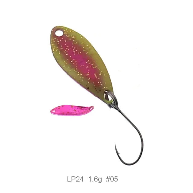Fishing  Spoon Trout Lures1.5g 25mm UV Colors Ultralight Fishing Tackle Freshwater Artificial Bait