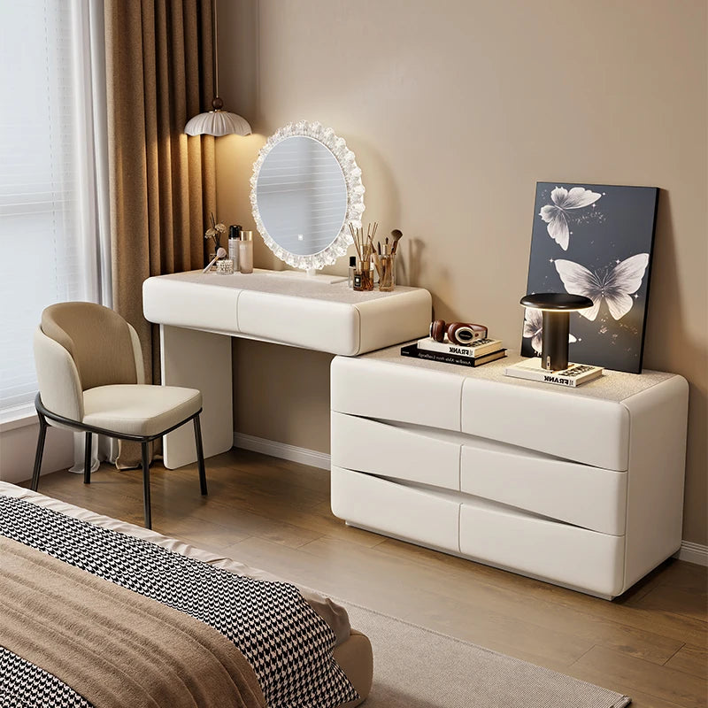 European Trendy Vanity Table Modern Glamour Living Room Wide Vanity Table Corner Aesthetic Meuble Rangement Salon Furniture