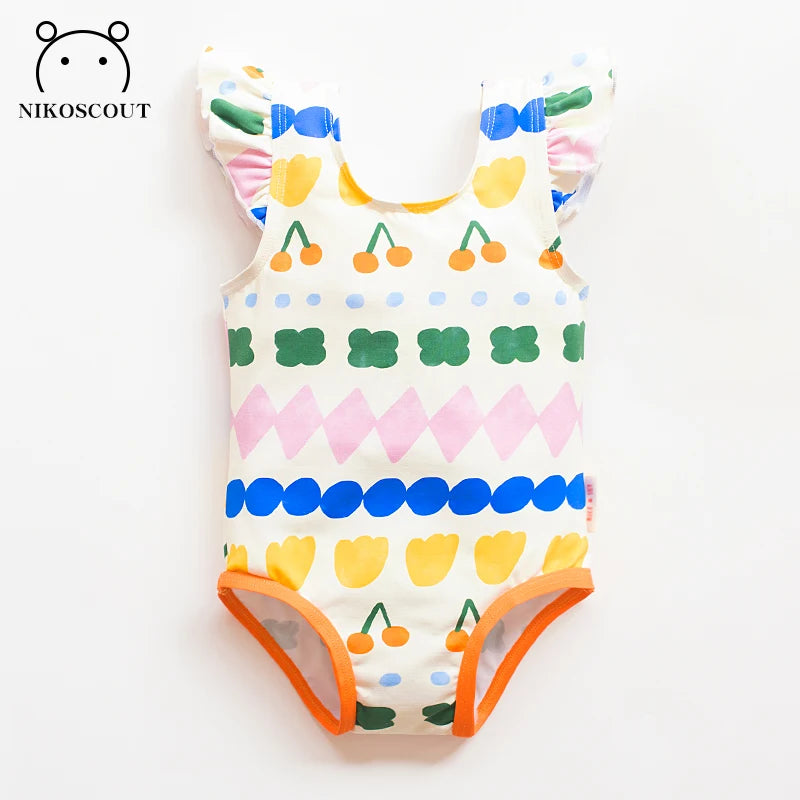 Children's Swimsuit Girl Baby Swimsuit Baby Girl Ins Kidsren's Swimsuit Cute Bikini Quick-Drying Summer