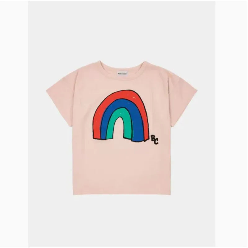 Special sale children's T-shirt suit 2024 summer boy casual round neck T-shirt girls dress kids jeans
