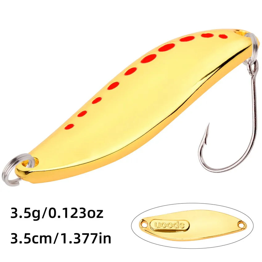Metal Vib Leech Spinners Spoon Lures 2.5g 5g 7.5g 10g 15g 20g 25g 30g Artificial Bait Lure Fishing Tackle for Bass Pike Perch