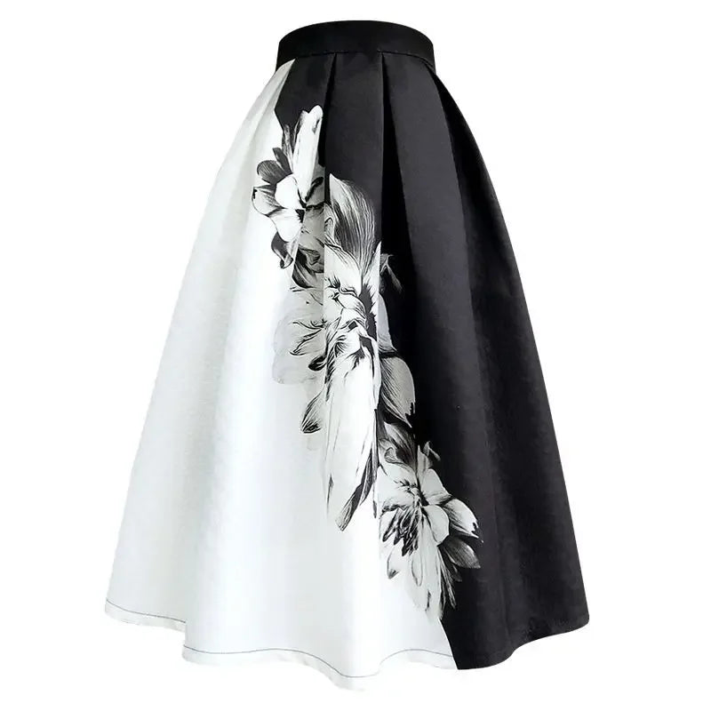 Woman Skirt Midi Summer 2025 Patchwork Skirts for Women Stylish Luxury Elegant Streetwear V Chic Harajuku High Quality Aesthetic