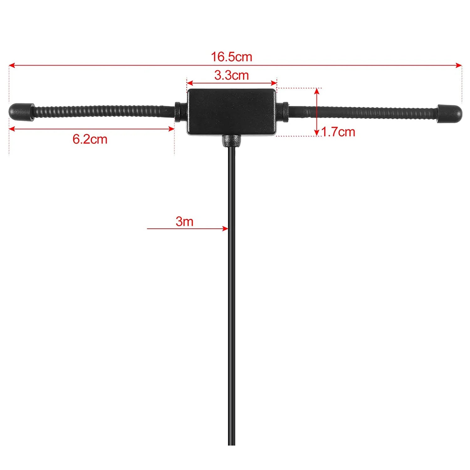 FM Dipole Antenna for Stereo Receiver Music System FM Radio Antenna Home Stereo Audio Video Home Theater Receiver