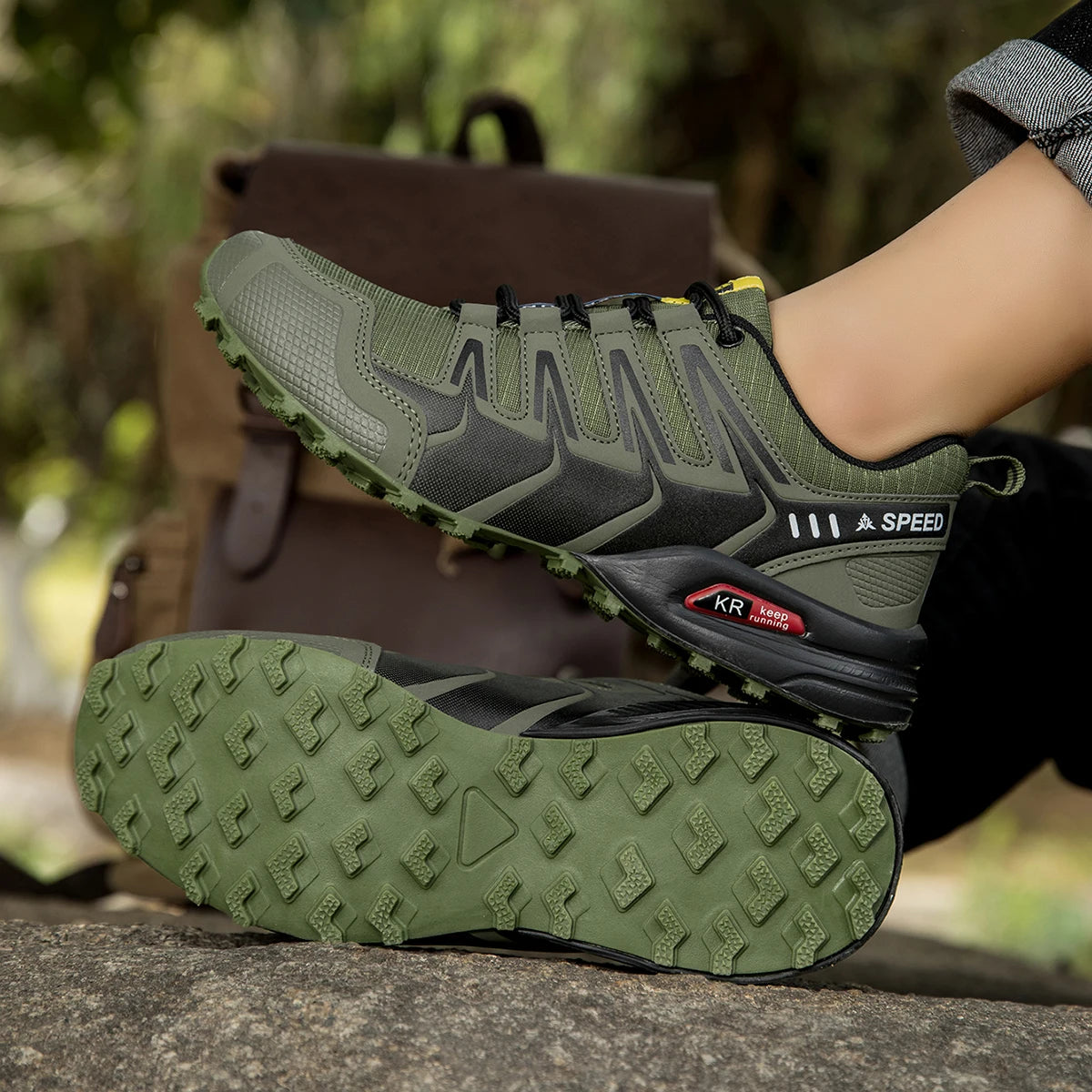 2025 Men's Waterproof Hiking Shoes Outdoor Hiking Shoes Mountaineering Camping Hunting Tactical Boots Men's Cycling Shoes