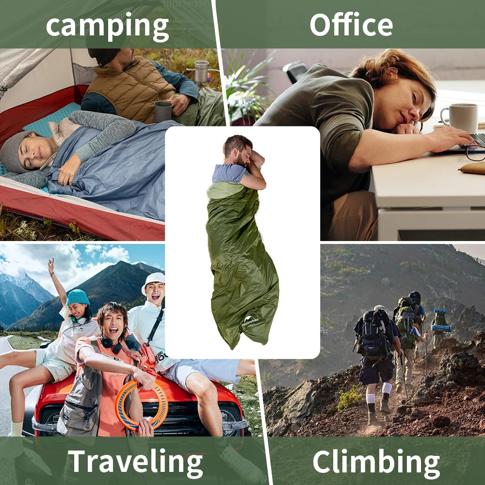Naturehike 2026 New Camping Sleeping Bag Waterproof Ultralight 3 Season Sleeping Quilt Splicing Travel Large Sleeping Bags