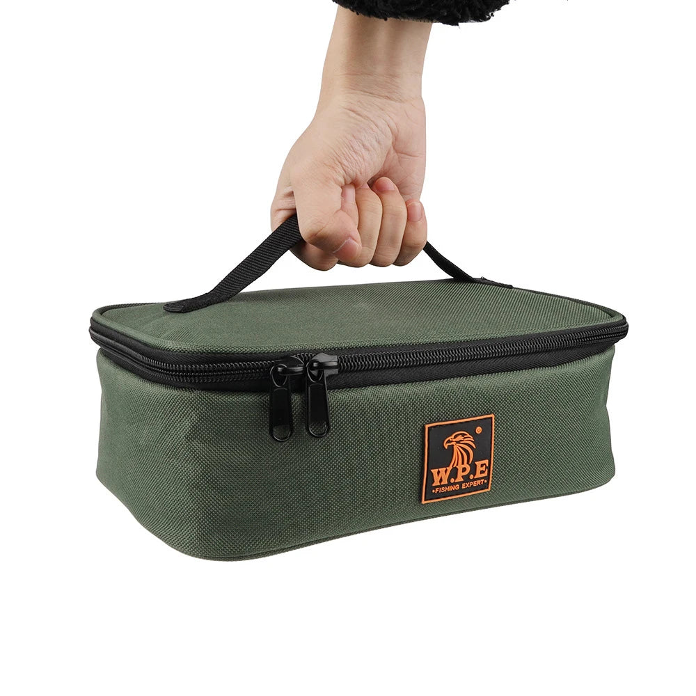 Fishing Tackle Bag Water-resistant Fishing Lure Reel Storage Bag Fishing Gear Accessories Carry Bag Case