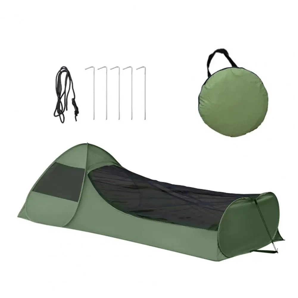 Lightweight Camping Tent Portable Lightweight Pop-up Tent with Phone Holder Breathable Net for Outdoor Camping Hiking Single