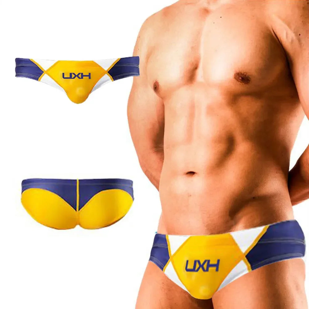 Mens Swim Briefs Low Waist Bathing Suit Swimwear Sexy Surfing Swimsuits Bikini Beach Summer Swimming Trunk maillot de bain homme
