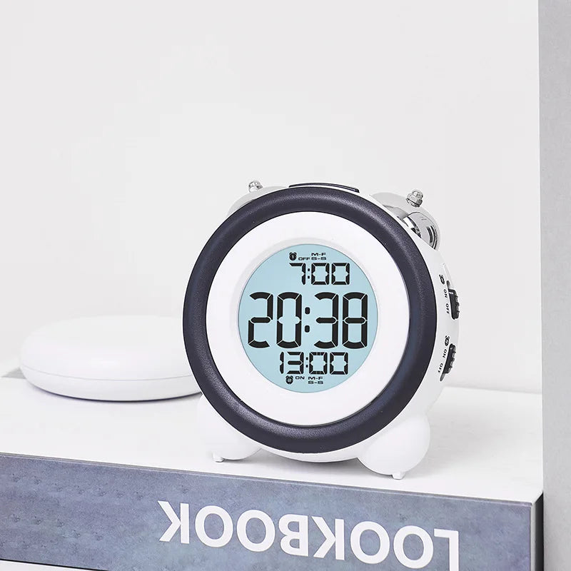 Super Loud Vibrating Alarm Clock with Bed Shaker Multi-Functional Dual Alarm Clock for Heavy Sleeper Deaf Hard of Hearing Snooze