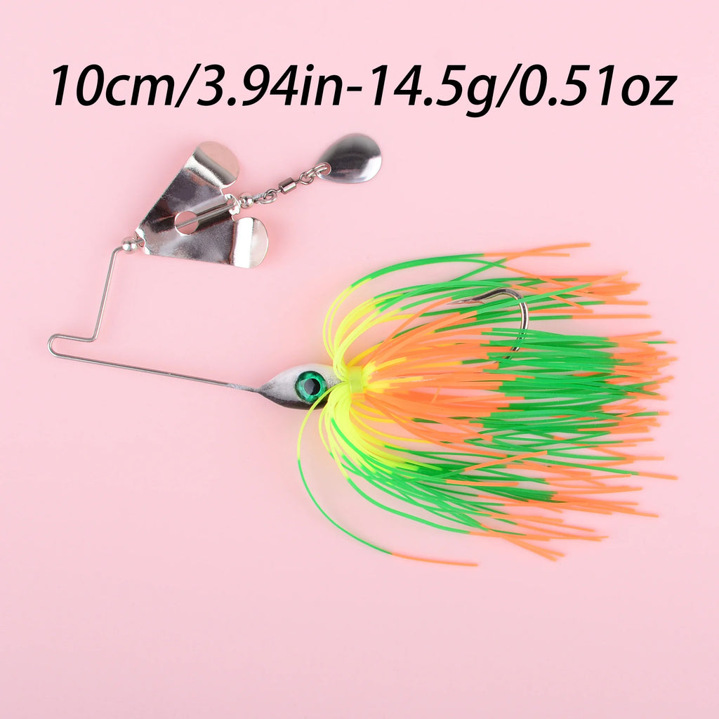 10CM 14.5G spinner bait fishing lure Chatter bait Blade Jig Dancer Buzzbait wobbler chatterbait for bass pike carp fishing