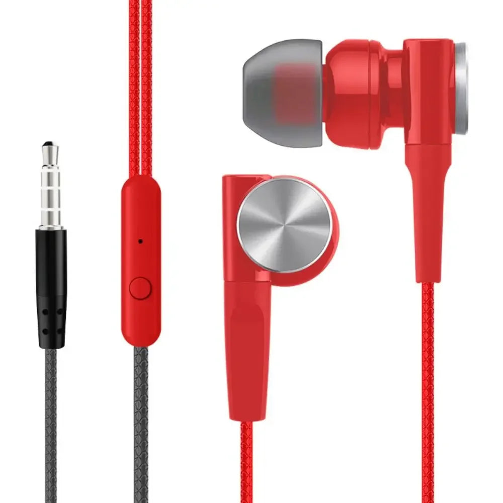 Stereo In-ear Headphones Portable High Definition 3.5mm Earphone Deep Bass Noise Canceling Music Earphones