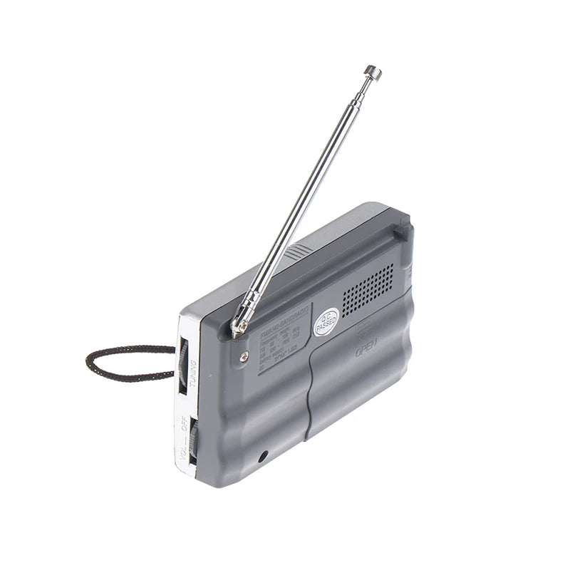 2026 Multifunction Mini Stereo Radio - Portable AM/FM Tuner & Music Player, Features Telescoping Antenna and Built-in Speaker