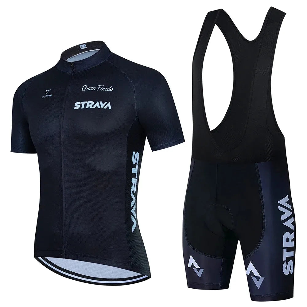 STRAVACycling Clothes For Men Cycling Sets Mountain Bike Clothes Man Summer Cycling Suit Cycling Pants Cycling Shirt Equipment