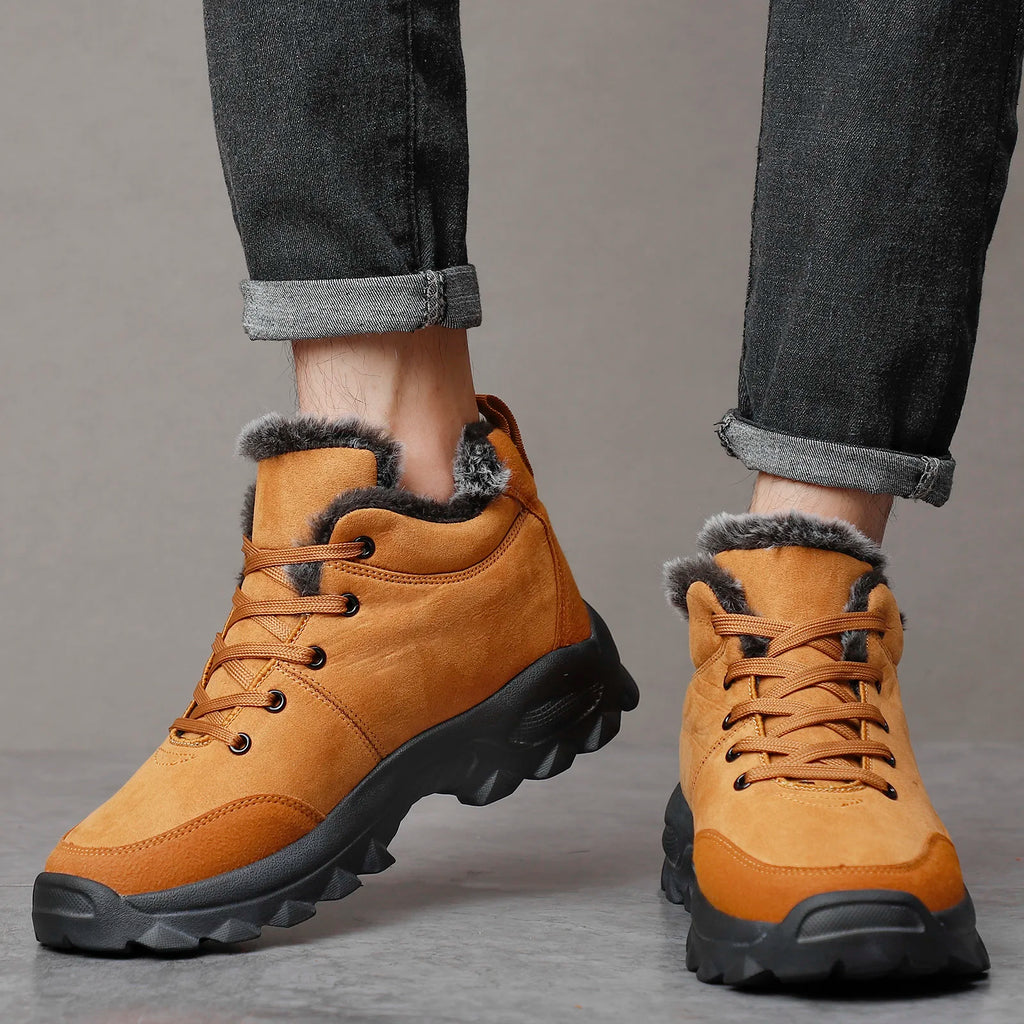 Men Snow Boots Winter Outdoor Walking Shoes Light Sneakers for Men Winter Shoes Botines Tenis Mens Hiking Ankle Boots Footwear