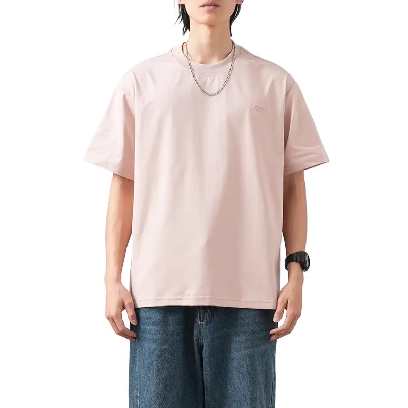 DUKEEN Sorona Fabrics Coolness T Shirts Men Summer Upf50+ Ice Silk Embroidery Tops Men's Quick-Drying Sun Protection T-Shirts