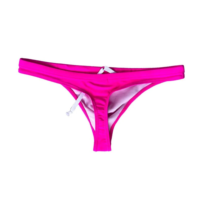 Mens Swim Thong Swimwear Sexy Underwear Mini Bikini Briefs for Men Slip Swimsuit Man Short Swimming Trunks Bathing Suit T Back