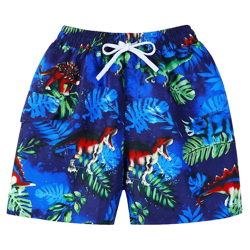 Hawaii Kids Swim Shorts Cute Swimsuit Swimming Trunks Quick Dry Summer Swimwear Boys Beach Shorts Surf Board Male Clothing Pant