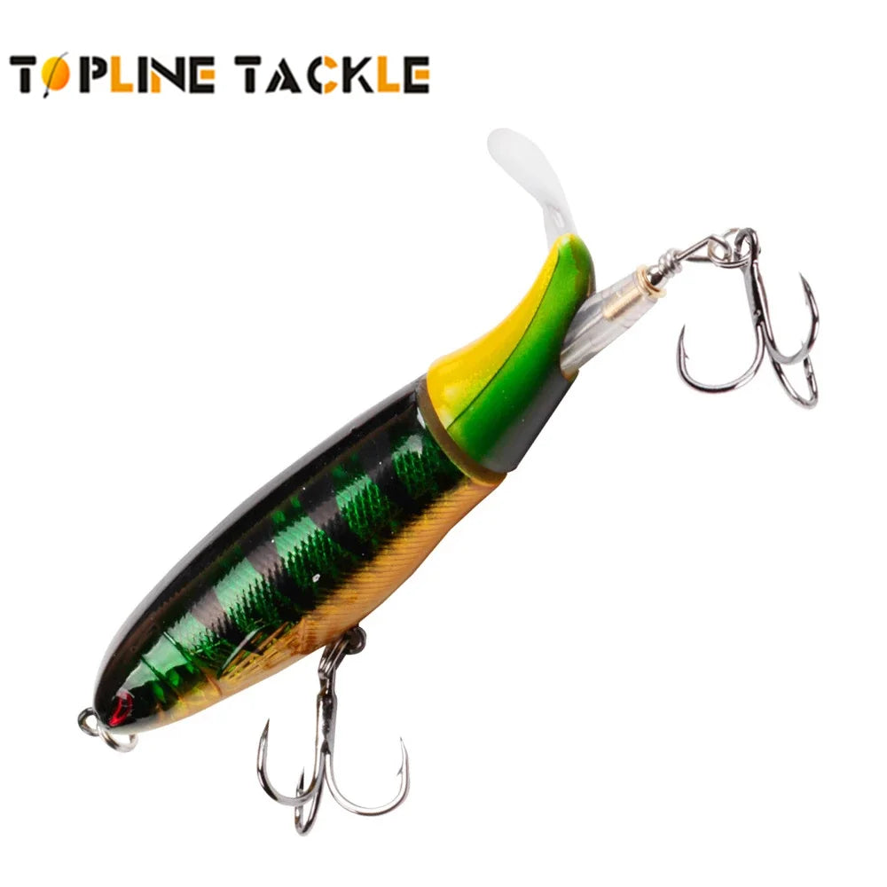 Topline Tackle Whopper Plopper Topwater Fishing Lure 13g15g36g Floating Lure Trolling Crankbait Pike Hard Baits Artificial Baits