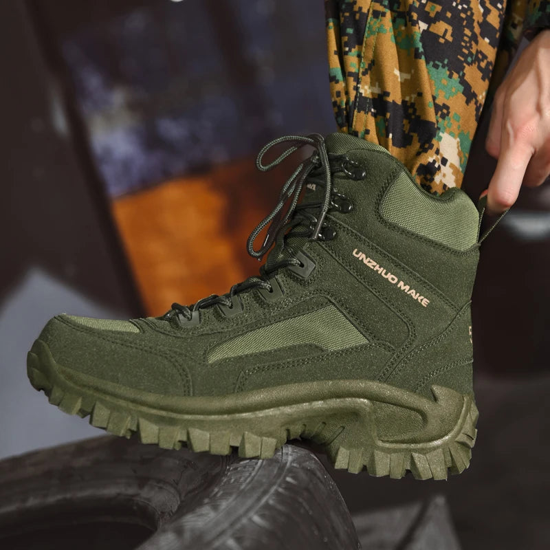 Waterproof Hiking Shoes High Top Tactical Sport Men's Shoes Male Outdoor Mountain Climbing Shoes Hunting Boots Men outdoor Boots