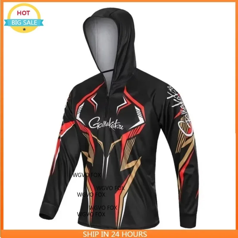 Fishing Clothing Long Sleeve Outdoor Breathable 5XL Fishing Shirts Anti UV Quick-Drying Cycling Hunting Hiking Clothes