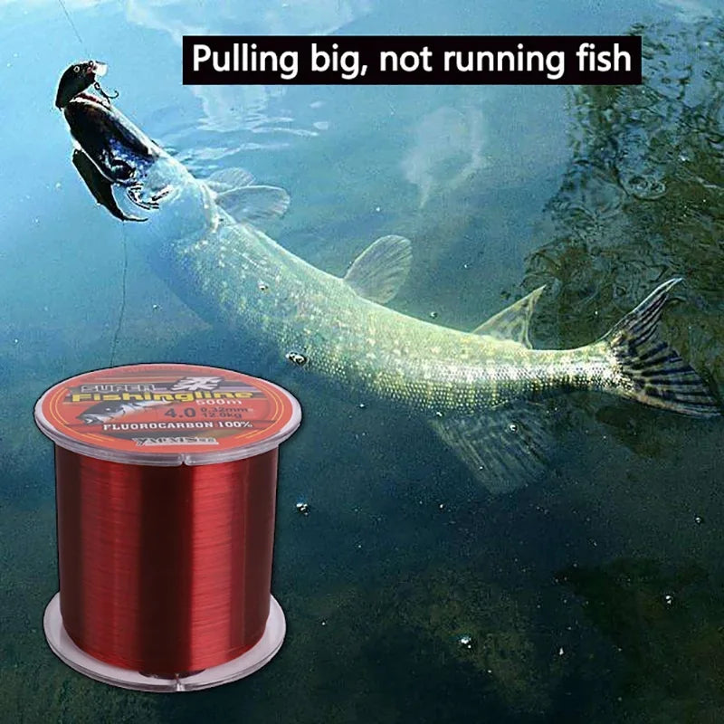 500M Nylon Fishing Line Monofilament Leader Fly Line Super Strong Abrasion Resistance Wire