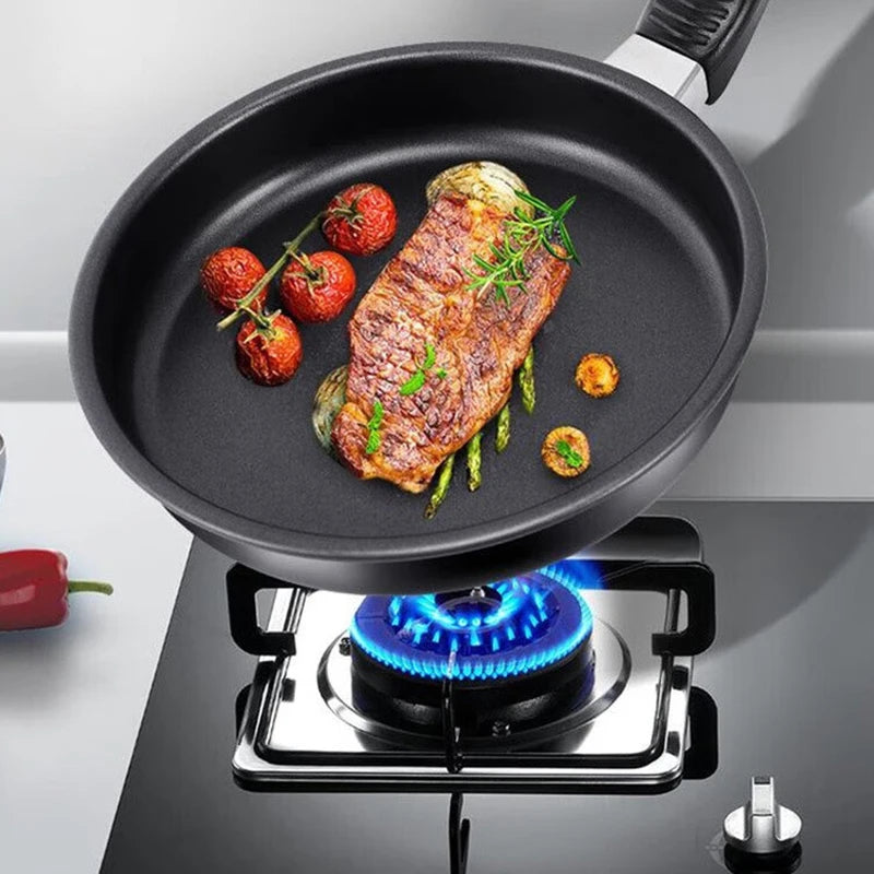 For Home Use Kitchen Cookware Mini Frying Pan Non-Stick Thickened Stainless Steel Frypan Pot Fried Eggs Saucepan Gas