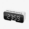 Led Digital Alarm Clock With Large Mirror Screen Office Bedside Table Clocks Bluetooth Speaker FM Radio Speaker Home Decor