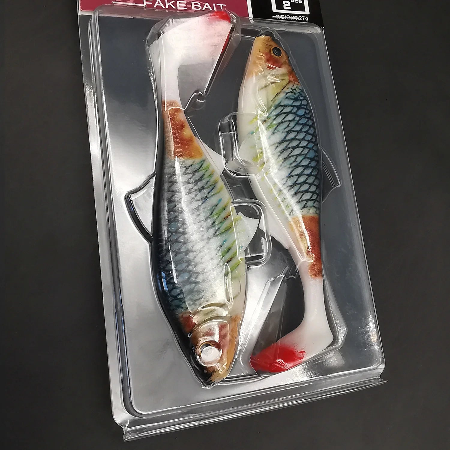 ANFS 2pcs Soft Fishing Kit 3D 14cm/5.5Inch Artificial Bait Shad Pike Perch Zander Catfish Fishing Tackle Isca Artificial