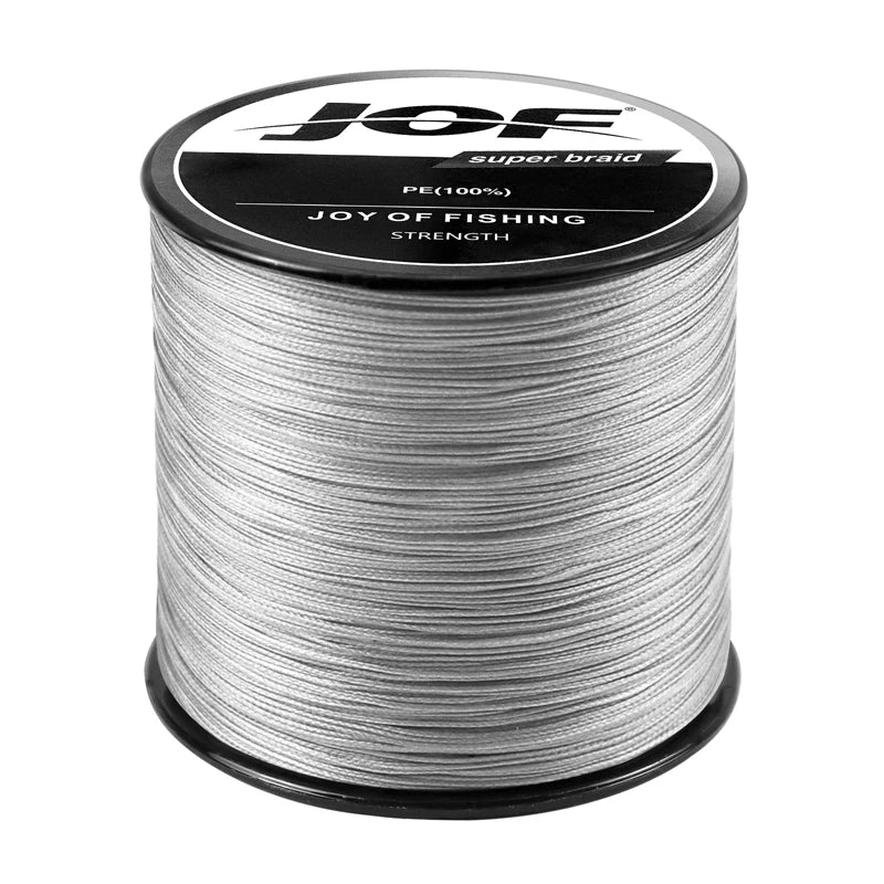 JOF Braided Fishing Line 4 Strands 1000M 500M 300M Multifilament Line Carp Fishing 8-80LB PE Line Sea Fishing 4X Braid Wire