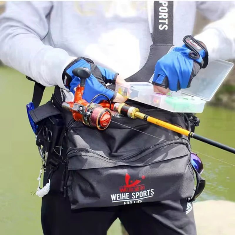 WEIHE Multifunctional Fishing Equipment Fishing tackle bag Lure fishing tackle bag