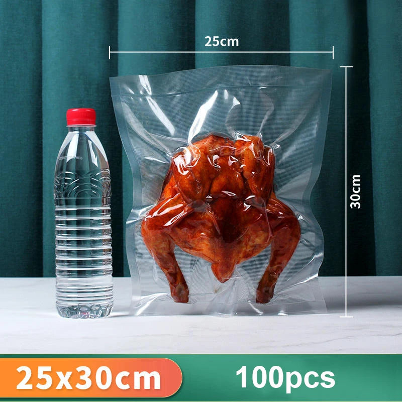 Food Vacuum Sealer Bag Plastic Sealing Bags Reusable Food Preservation Sealed Bag Household Vacuum Packaging Bags for Kitchen