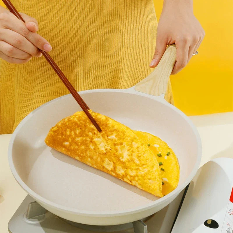 Non-stick Wok Frying Pan Ceramic Pot Medical stone Induction Gas Stove Universal Cookware Steak Cooking Saucepan Nonstick Pan