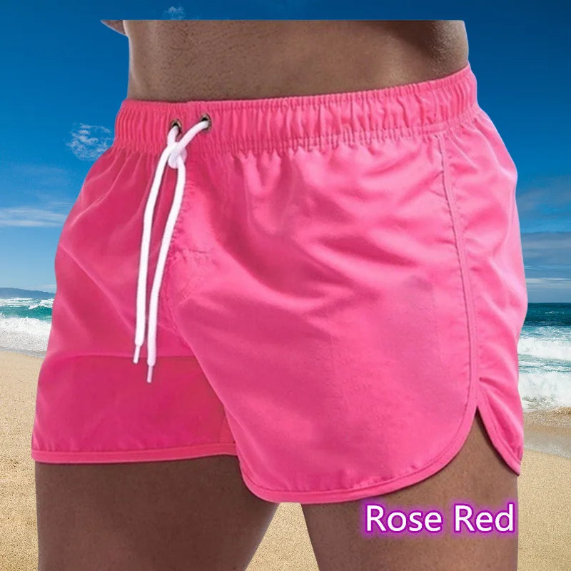 2025 New Man Swimwear Swim Shorts Trunks Beach Board Shorts Swimming Pants Swimsuits Mens Running Sports Surffing Shorts