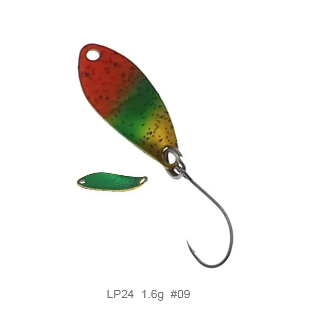 Fishing  Spoon Trout Lures1.5g 25mm UV Colors Ultralight Fishing Tackle Freshwater Artificial Bait