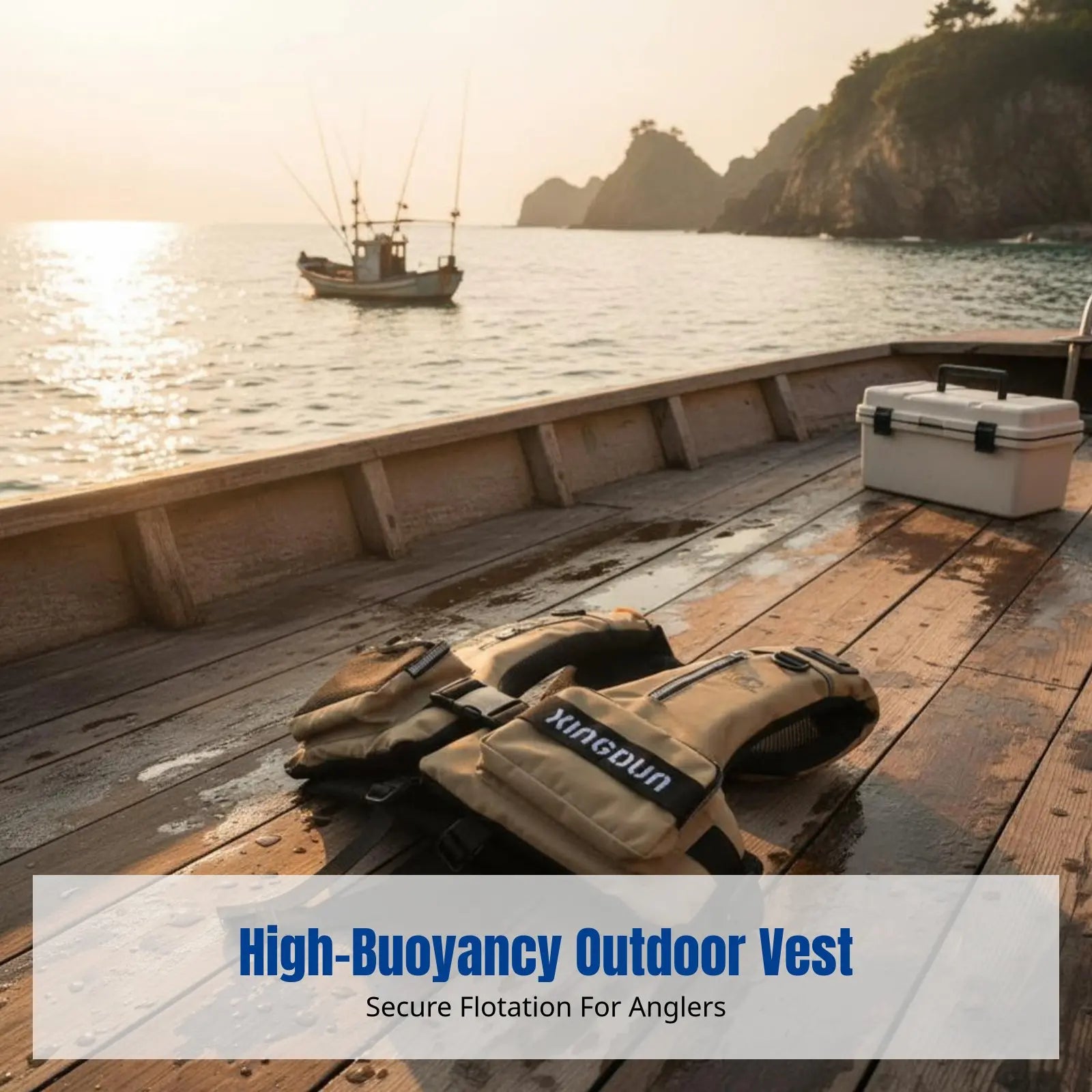 High Buoyancy Life Jacket Fishing Vest Outdoor Adult Fishing Gear