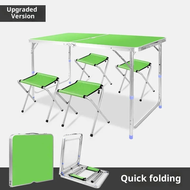 Portable Folding Camping Table Picnic IGT Accessories Lightweight Aluminum Adjustable Height Compact Sturdy Hiking RV Tailgate