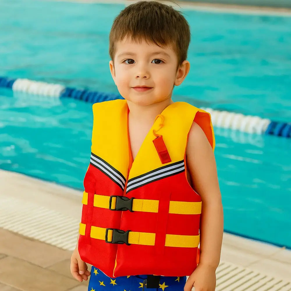 Universal Large Buoyancy Life Vest Jacket Portable with Whistle Marine Safety Vest Adjustable Straps Boating Vest Boating