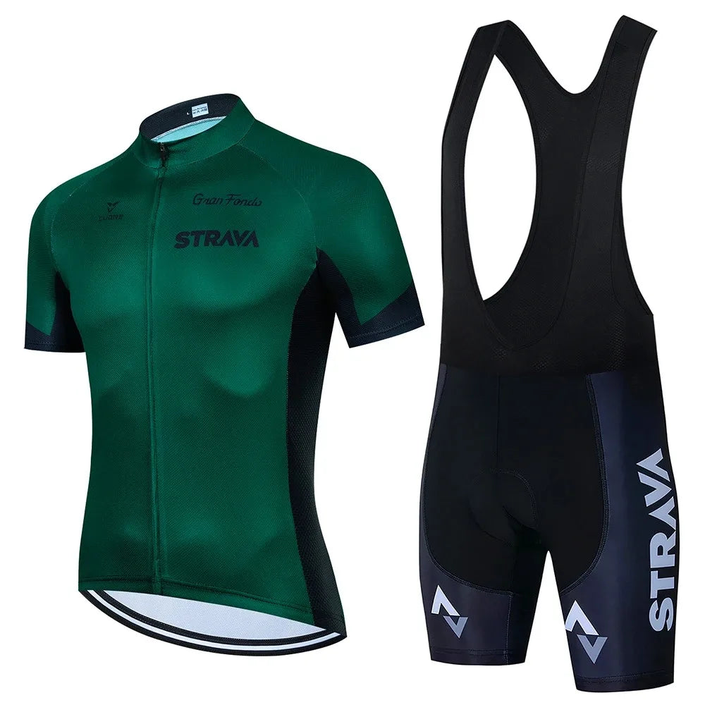 STRAVACycling Clothes For Men Cycling Sets Mountain Bike Clothes Man Summer Cycling Suit Cycling Pants Cycling Shirt Equipment