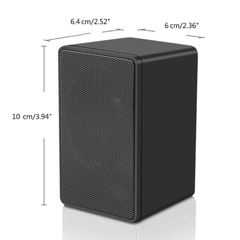 USB Wireds Speaker Stereo Subwoofer Sound Box 3.5mm Input USB Power Computer Speaker for Desktop PC