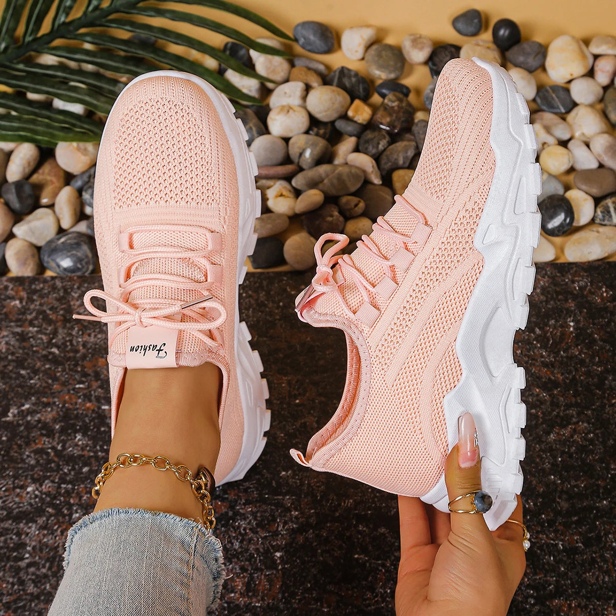 Women's Shoes Women's Sports Shoes Breathable Single-Mesh Dad Shoes Casual and Versatile Sports Shoe