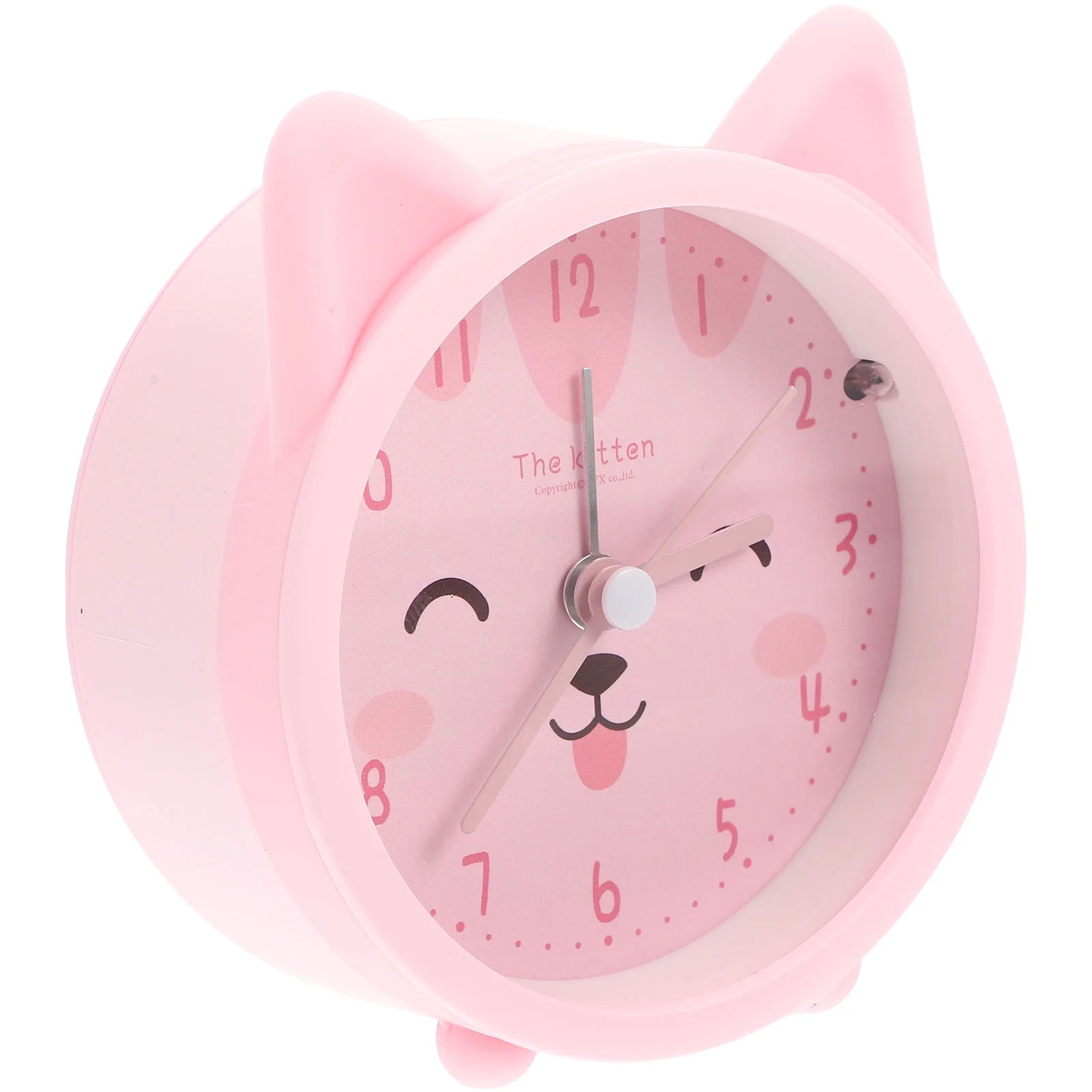 Cute Cartoon Cat Alarm Clock Silicone Night Light Silent Table Clock Kids Bedroom Desktop Decorative Home Accessory Gift Ear