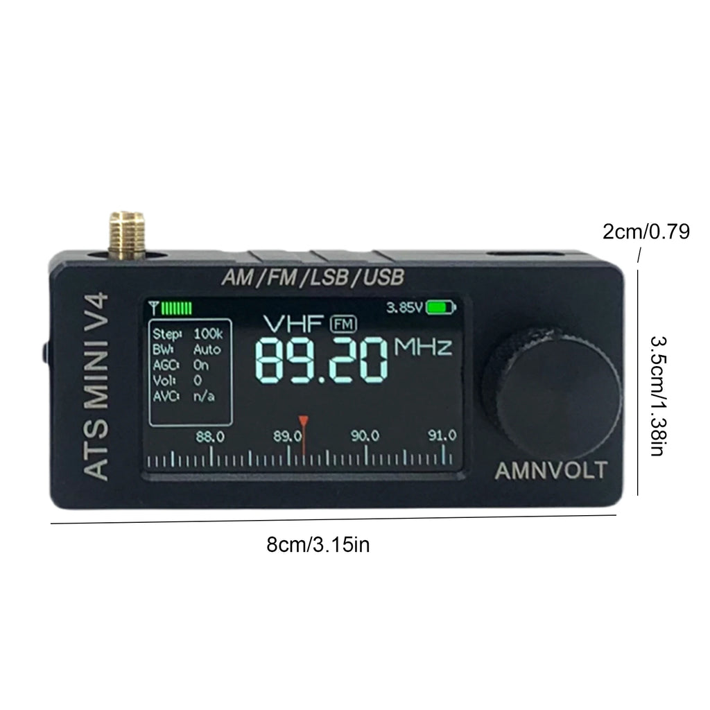 Portable AM FM Radio Receiver with Headphone Amplifier LSB USB Transistor Pocket Radios for Walking Hiking Camping