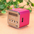 Portable LED Portable Mini FM Radio Clear Sound Mini Digital Radio Stereo Speaker FM Receiver Computer