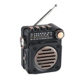 FM AM SW Stereo Radios Portable Pocket Mini Radio Receiver Multifunctional Wireless Bluetooth Music Player with LED Flashlight