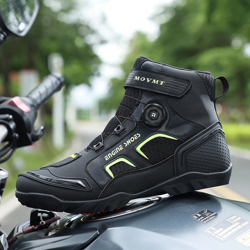 Motorcycle Boots Men Motor Motorbike Riding Shoes Anti-fall Motorcycle Shoes Motocross Off-Road Racing Boots