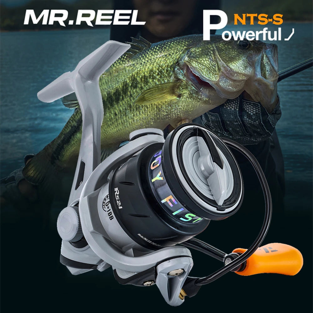 MR.REEL Brand,Spinning Fishing Reel,Shallow Alloy Line Spool,CNC Metal Arm,Bold Bail,Bold Drag Adjustment,Suit For Casting Reel