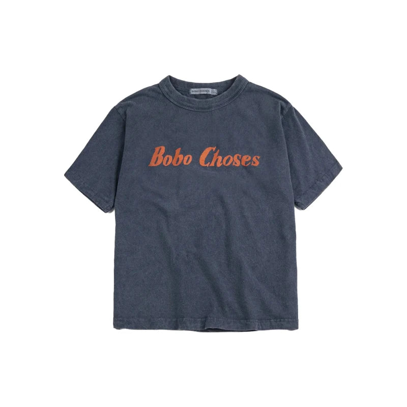 Summer 2026 New Kids T-shirt Shorts Set  Korean Boy Girl Letter Printed T-shirt Children's Casual Cute Short Sleeves Kids Tops
