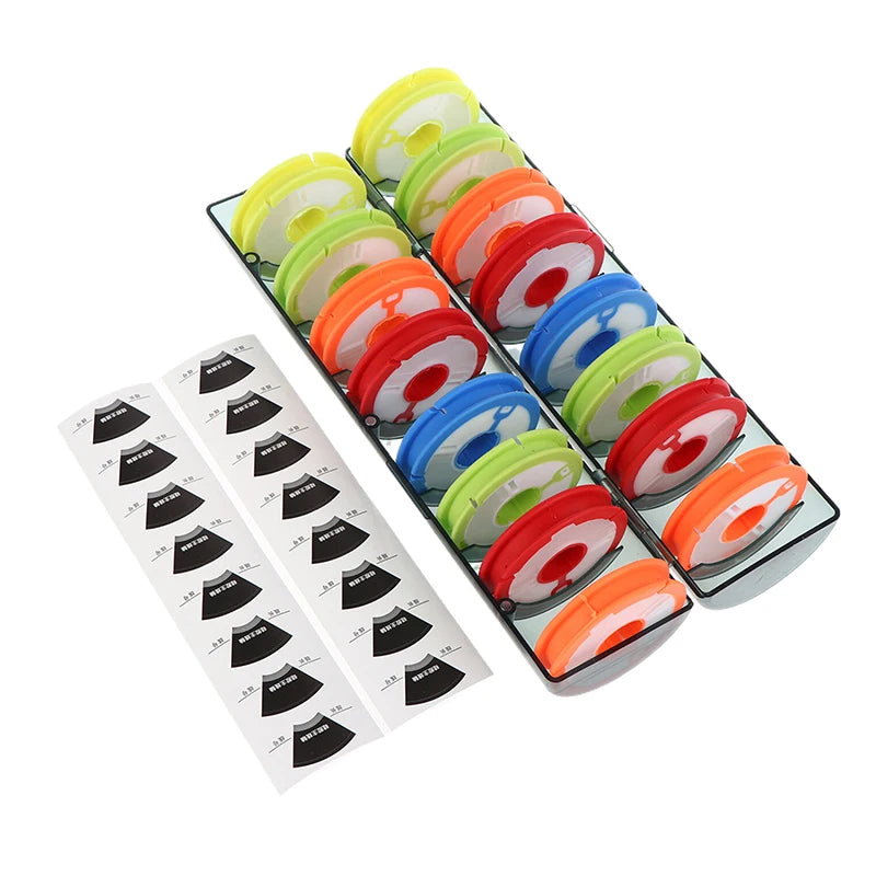 High-Quality Fishing Tackle Supplies: Portable Box, 4-16 Axis Silicone Coil, Rainbow Fishing Line Rolling Board
